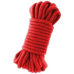 Frânghie japoneză din bumbac pentru bondage, 10 m, roșie