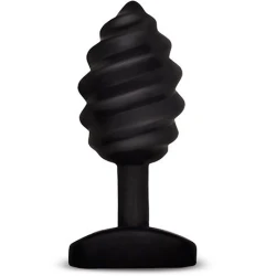 Plug anal Twist cu vibrații, Negru