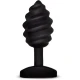 Plug anal Twist cu vibrații, Negru