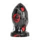 Plug Anal - Textură Netedă, Negru, 12 cm