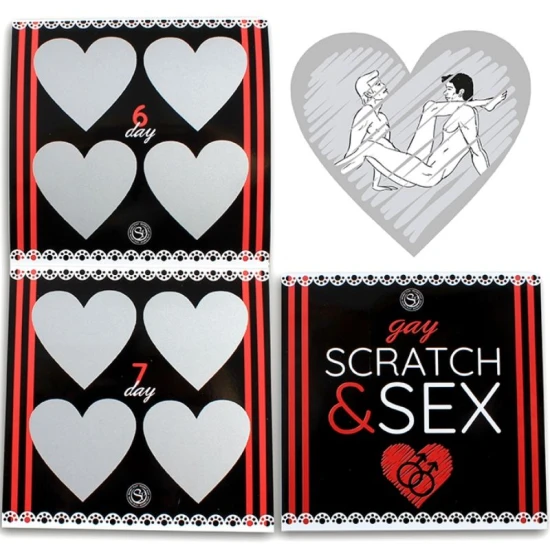 Joc de răzuit, cupluri gay, Scratch & Sex