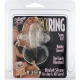 Inel vibrator din silicon transparent, Roz