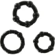 Set de trei inele penis, Negru