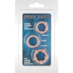 Set Inele Penis - Trei Dimensiuni, Culoarea Pielii