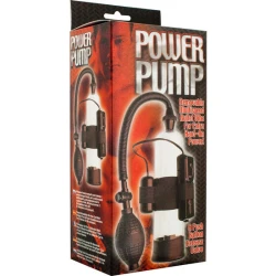 Pompă de erecție pentru penis cu vibrator, Negru