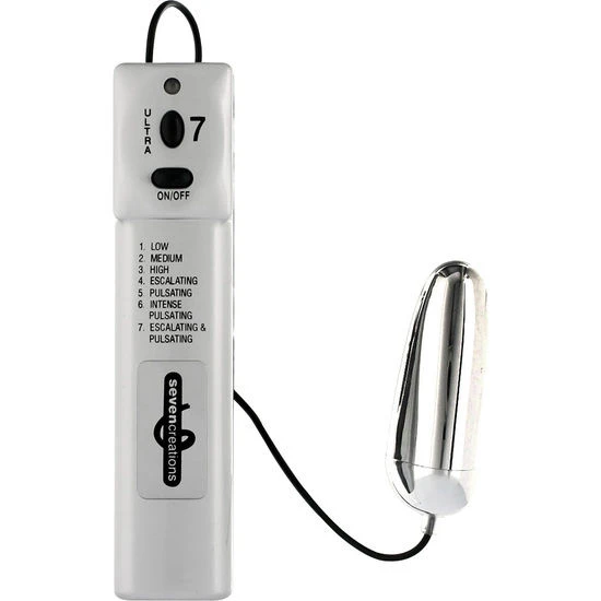 Ou vibratoare ULTRA 7 din ABS, cu telecomandă