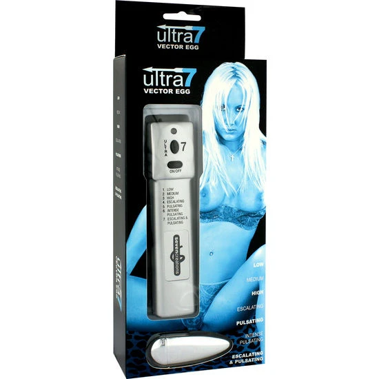 Ou vibratoare ULTRA 7 din ABS, cu telecomandă