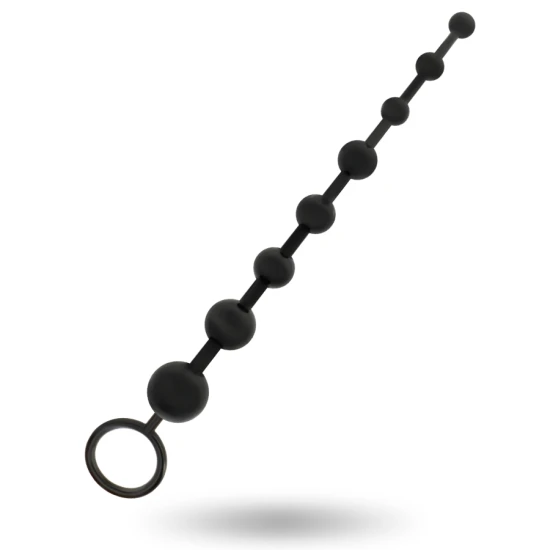 Lanț bile anale, 29 cm, Negru