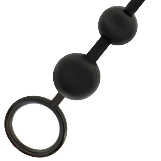Lanț bile anale, 29 cm, Negru