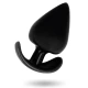 Plug anal - Textură realistă, Negru, 9.5 cm