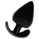 Plug anal - Textură realistă, Negru, 9.5 cm