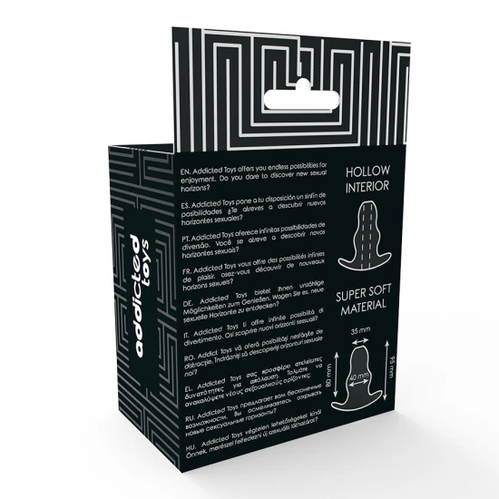 Dilator Anal Medium 9.5 cm - Transparent, 102 mm lungime, 57 mm grosime.