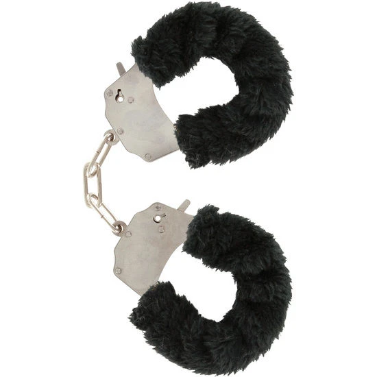 FURRY FUN CUFFS BONDAGE - Negru