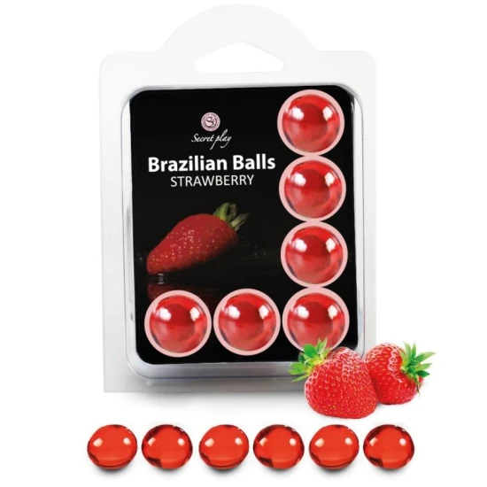 Set 6 bile braziliene, Strawberry
