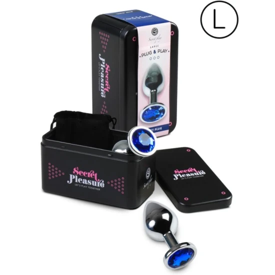 Plug Anal Secretplay, Size L, Albastru