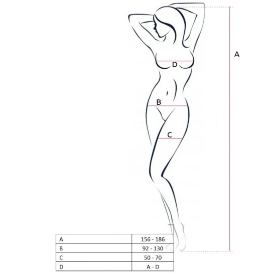 Body damă bs046 roșu, bodystocking, one size