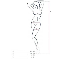 Body sexy BS046 - Broderie senzuală, Alb, Mărime unică