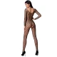 Body sexy BS068 - Dantelă și transparențe, Negru, Mărime unică