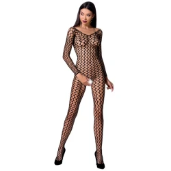 Body sexy BS068 - Dantelă și transparențe, Negru, Mărime unică