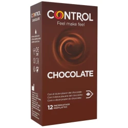Control - Prezervative aromate cu ciocolată, lubrifiate, 12 bucăți