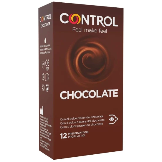 Control - Prezervative aromate cu ciocolată, lubrifiate, 12 bucăți