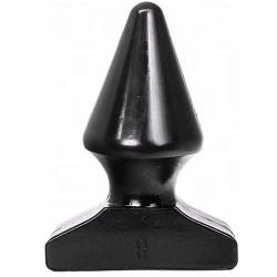 Plug anal - Conic, Negru, 17 cm
