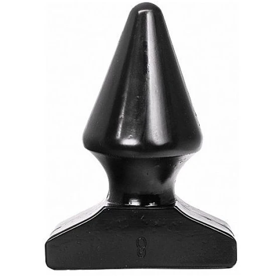Plug anal - Conic, Negru, 17 cm