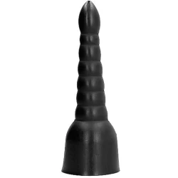 Dildo All Black - 34 CM, Negru