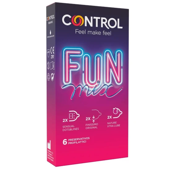 CONTROL - Set prezervative Feel Fun Mix, 6 bucăți
