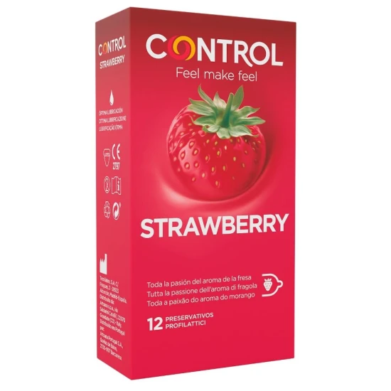 CONTROL - Prezervative, aromă căpșuni
