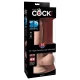 DILDO TRIPLU DENSITATE - 19 CM Negru