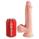 DILDO TRIPLU DENSITATE - 19 CM Negru