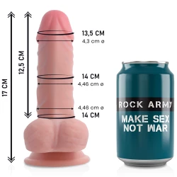 ROCKARMY - DILDO DUAL DENSITY Panzer, 17 cm - 4,46 cm