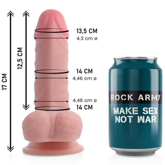 ROCKARMY - DILDO DUAL DENSITY Panzer, 17 cm - 4,46 cm