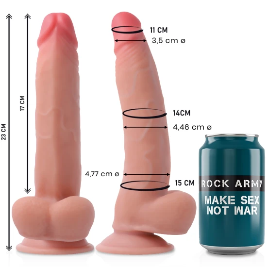 ROCKARMY - DILDO Model, Leopard, 23 cm, 4.77 cm