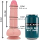 ROCKARMY - DILDO Tip mustang din silicon lichid premium, realist, natural - 18 cm x 4,14 cm
