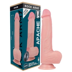 ROCKARMY - Vibrator din silicon lichid premium, telecomandă, Apache, control de la distanță, 20.5 cm, 4.62 cm