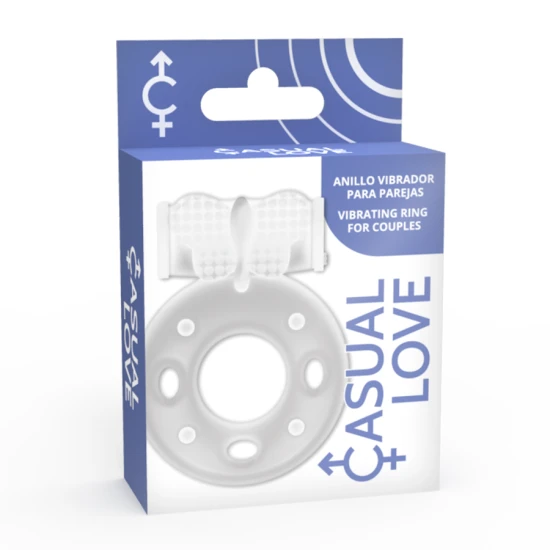 Inel stimulator CASUAL LOVE - Inel 34, Transparent