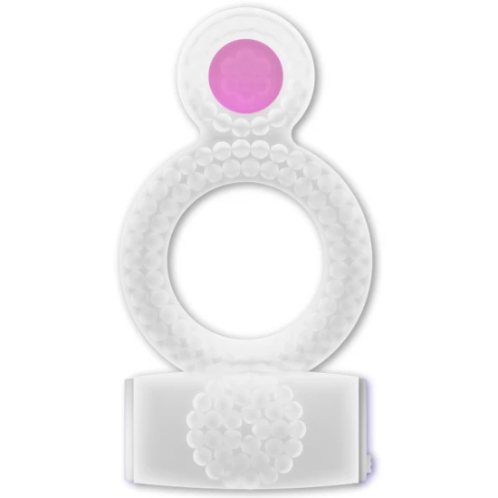 Inele vibrante - Model dublu, transparent