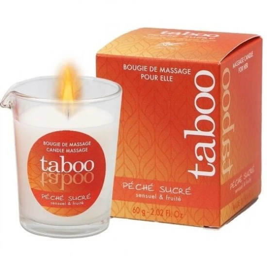 Lumânare de Masaj Taboo pentru Ea cu Aromă de Nectarine
