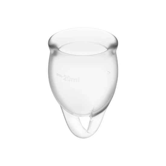 Cupa Menstruală - Feel Confident, Transparent, 15 + 20 ml