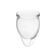Cupa Menstruală - Feel Confident, Transparent, 15 + 20 ml