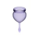 Cupa Menstruală Satisfyer - Feel Good, Mov, 15 + 20 ml