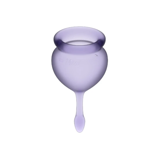 Cupa Menstruală Satisfyer - Feel Good, Mov, 15 + 20 ml