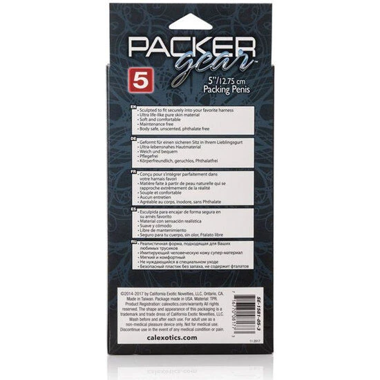 Body sexy CALEXOTICS - Packing Penis, Alb, 14.5 CM