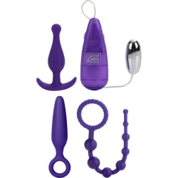 Kit anal din silicon, negru, universal