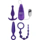 Kit anal din silicon, negru, universal