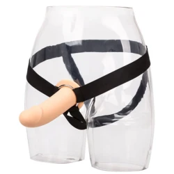 Ham cu Dildo Hollow și Jock Strap din Silicon, Flesh