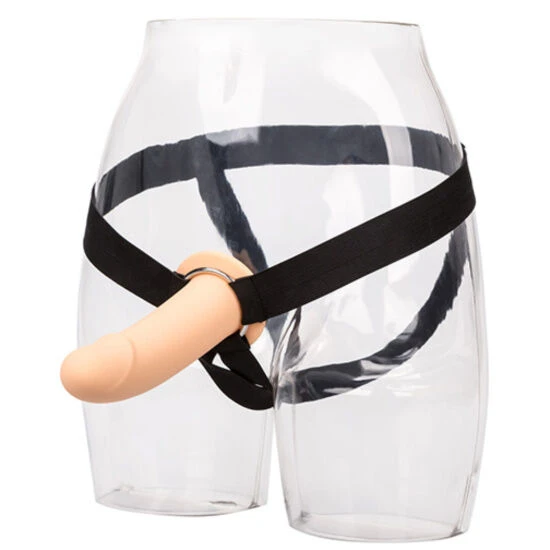 Ham cu Dildo Hollow și Jock Strap din Silicon, Flesh