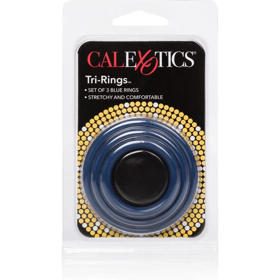Inel tip TRI-RINGS, Albastru